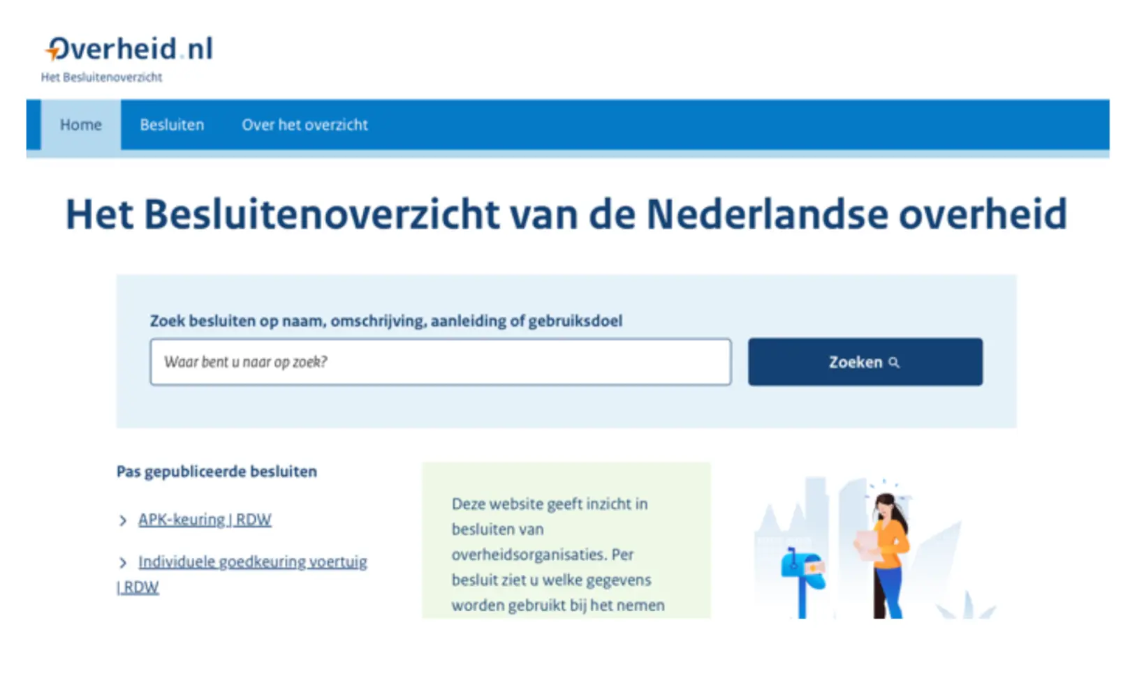 Homepagina van de website wiegebruiktmijngegevens.nl.